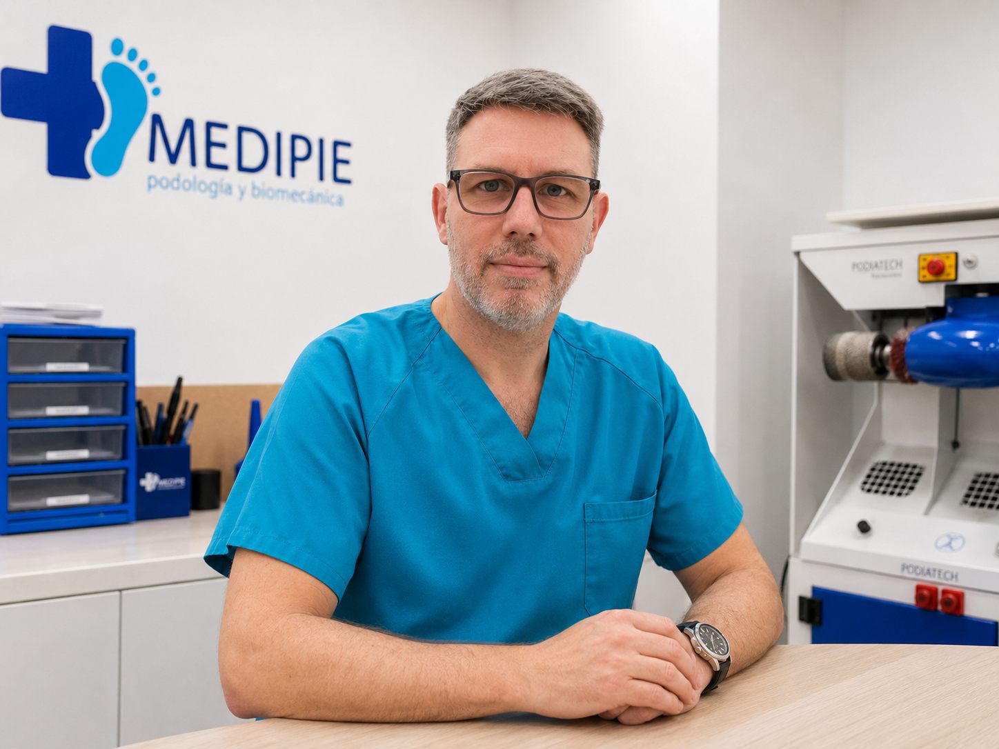 Juan Bautista Calero Márquez en el taller de MEDIPIE